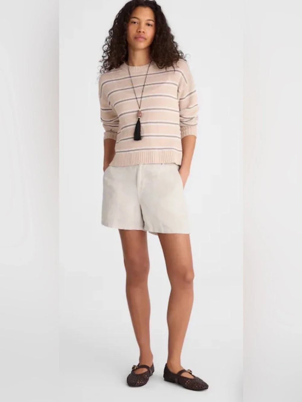 New! Madewell The Zoe Short in 100% Linen.